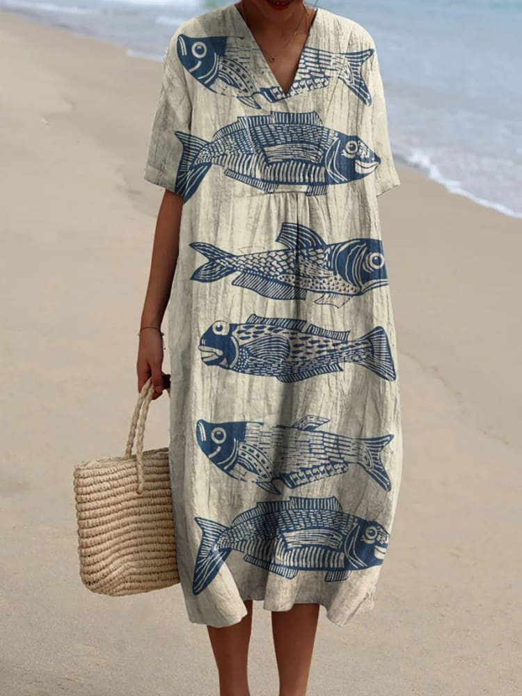 June – Seaside Sketch Dress