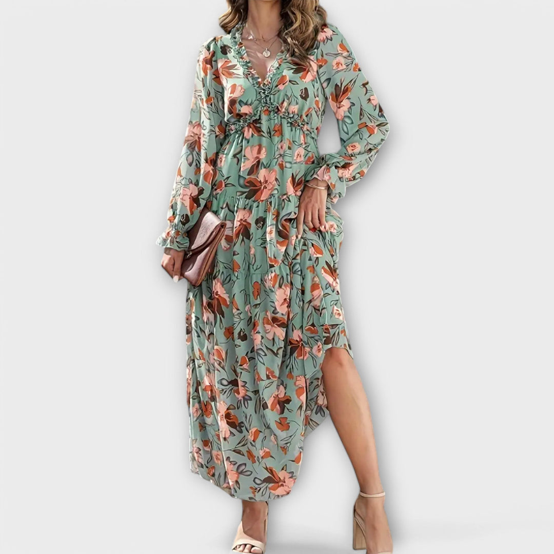 Azura – Elegant Floral Maxi Dress