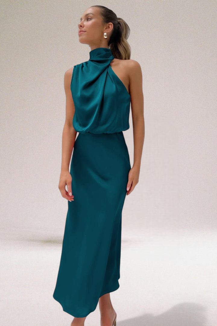 Safira® | Elegant Satin Glam Dress