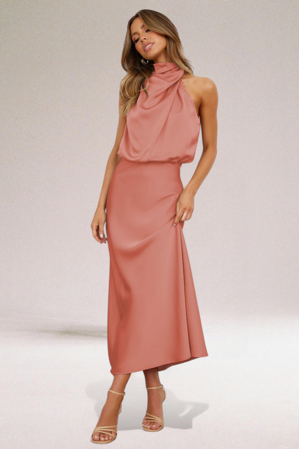 Safira® | Elegant Satin Glam Dress