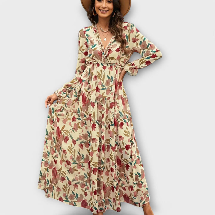 Azura – Elegant Floral Maxi Dress