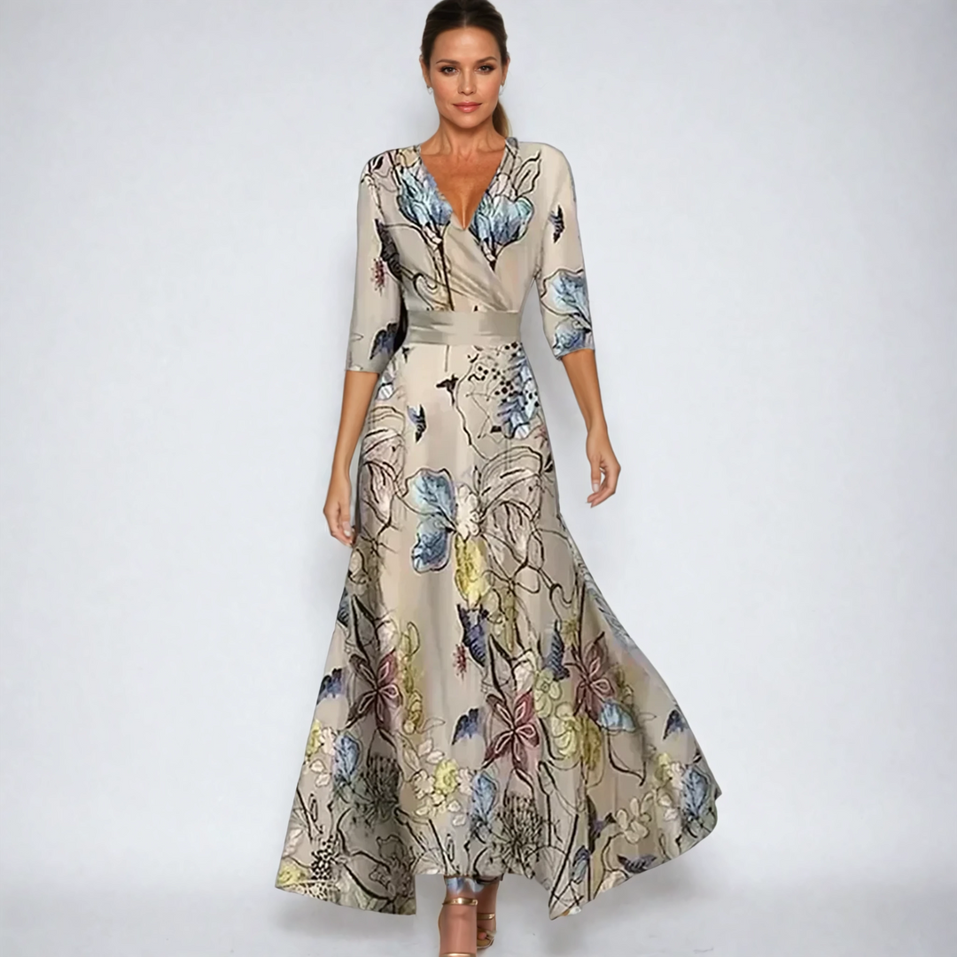 Emily | Stylish Floral Wrap Dress