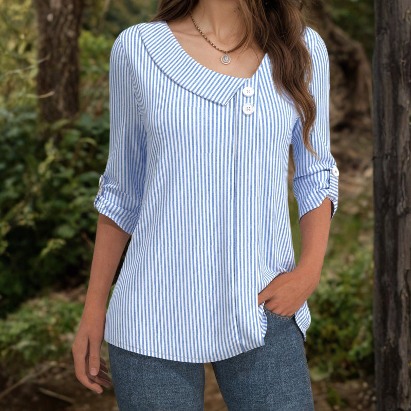Relaxed Striped Blouse