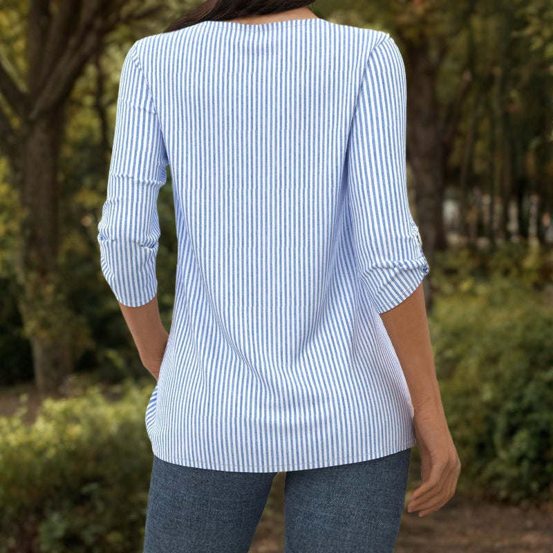 Relaxed Striped Blouse