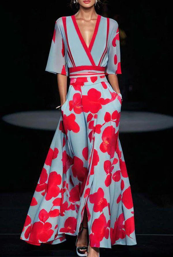 Amara – Elegant Timeless Floral Dress