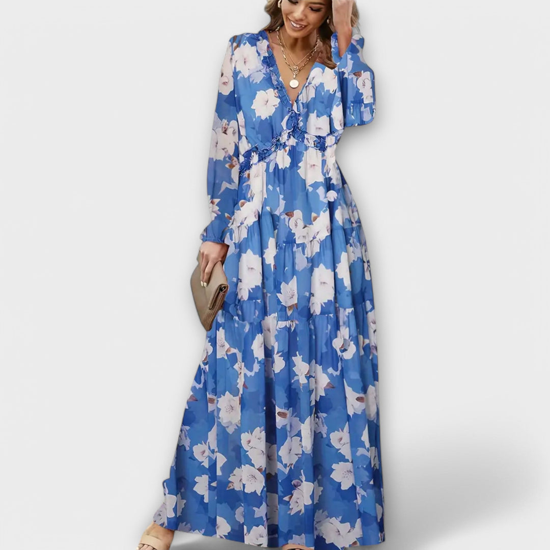 Azura – Elegant Floral Maxi Dress
