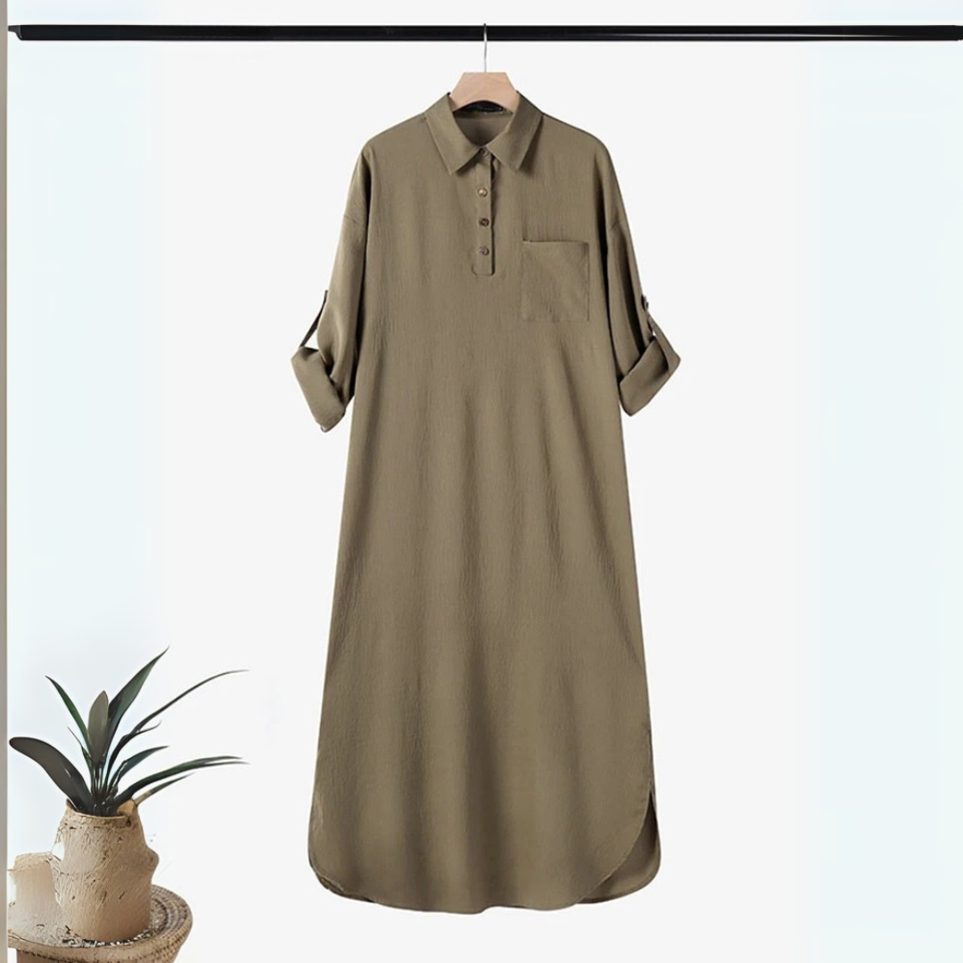 Nova Shirt Dress – Classic Sophistication for Every Event