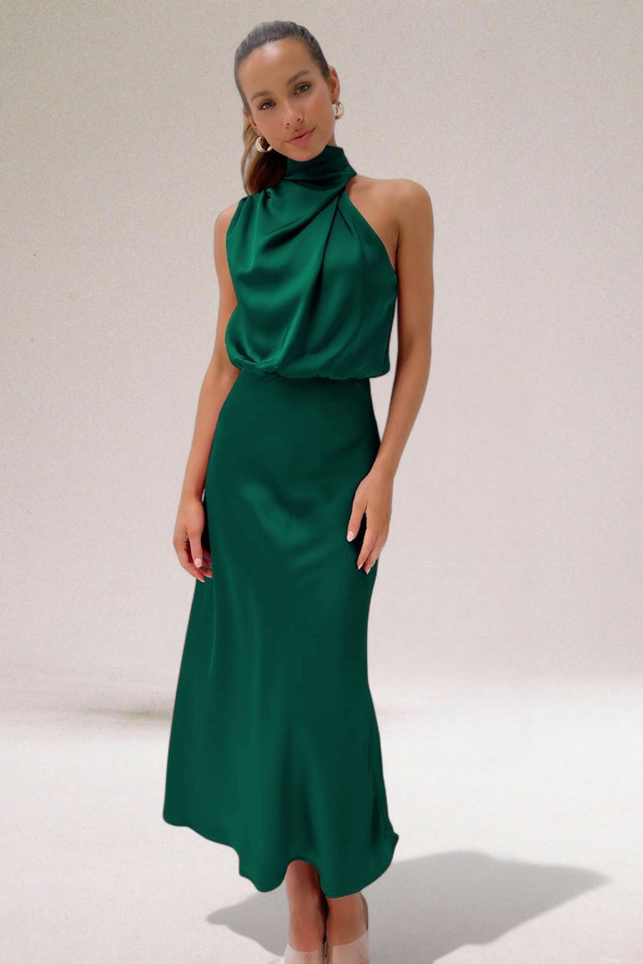 Safira® | Elegant Satin Glam Dress
