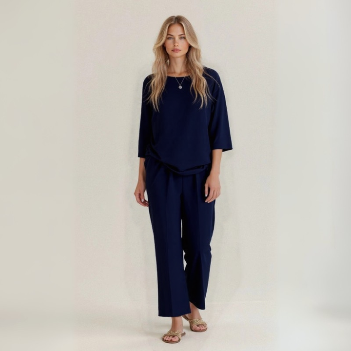Silvia | Complete in artisanal linen and cotton