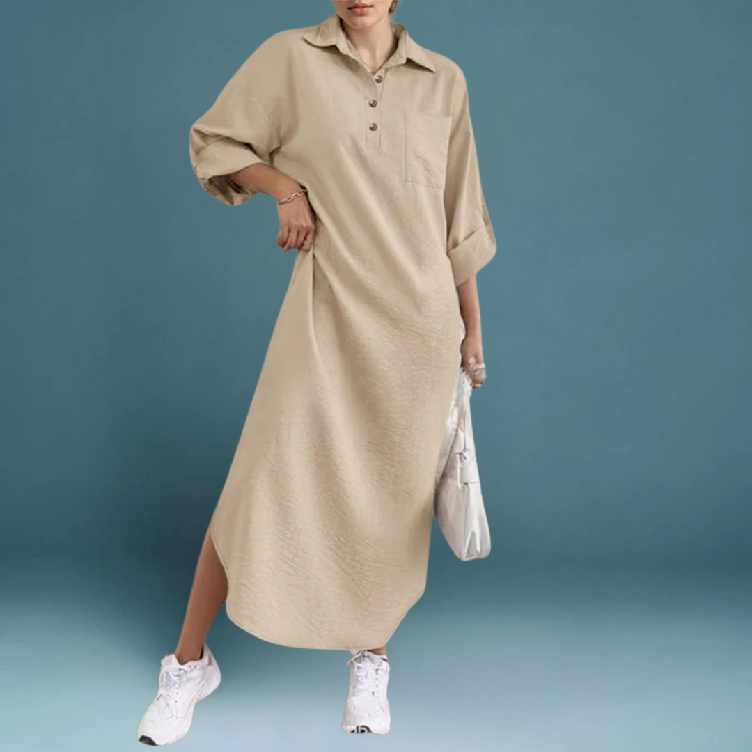 Nova Shirt Dress – Classic Sophistication for Every Event