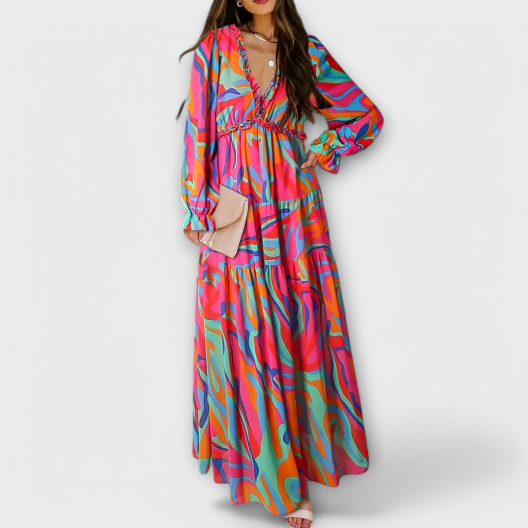 Azura – Elegant Floral Maxi Dress