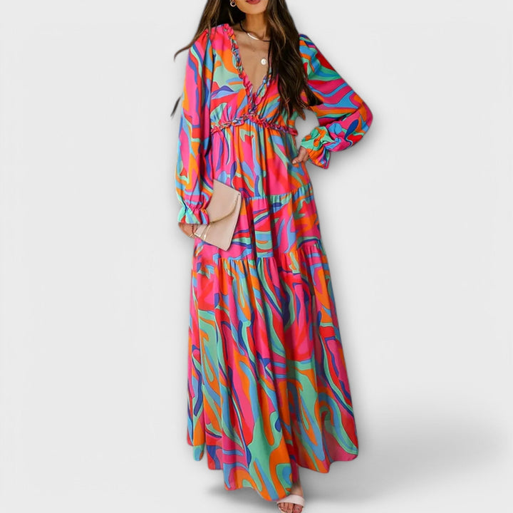 Azura – Elegant Floral Maxi Dress