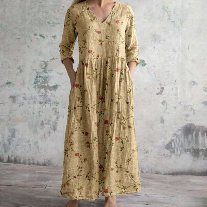 Sofia Grace | Elegant Summer Floral Maxi Dress