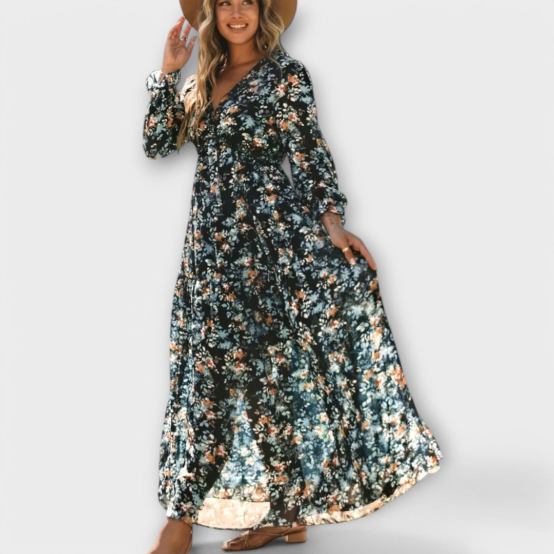 Azura – Elegant Floral Maxi Dress