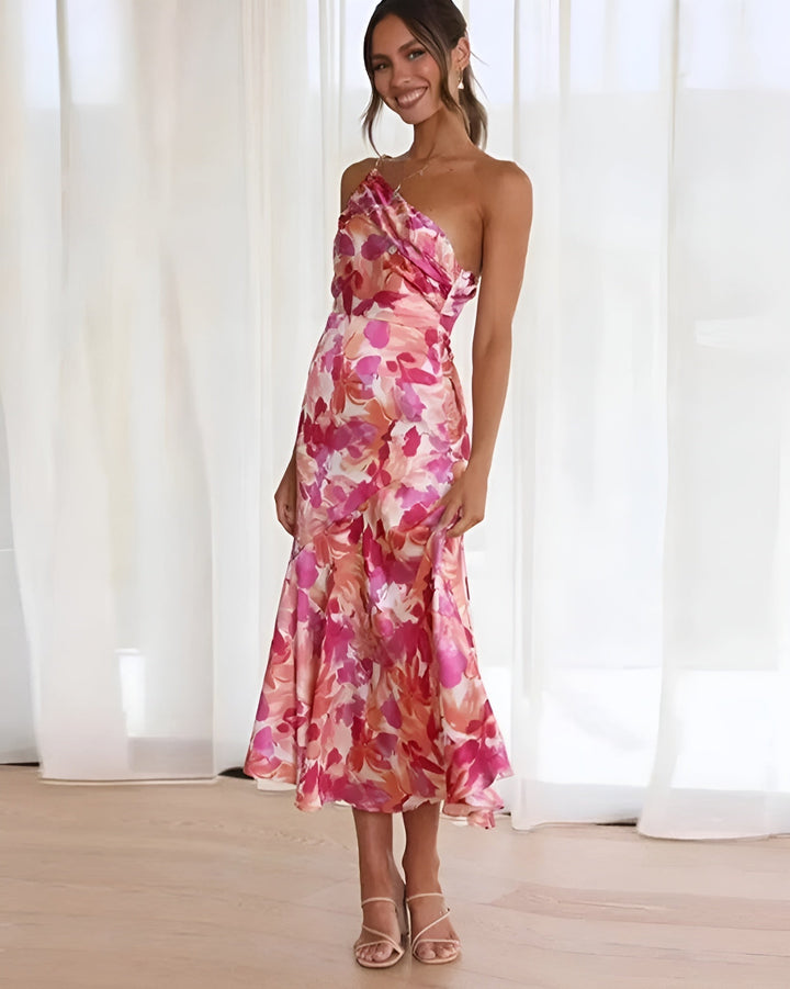 Katy® | Chic Floral Print Maxi Dress