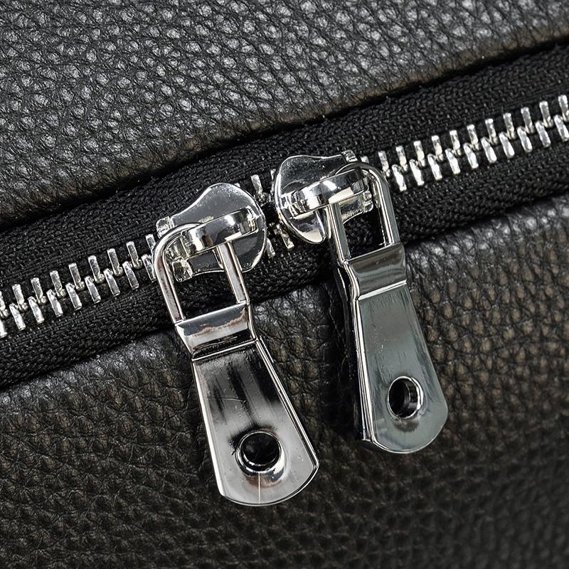 Carl - Black Leather Travel Tote