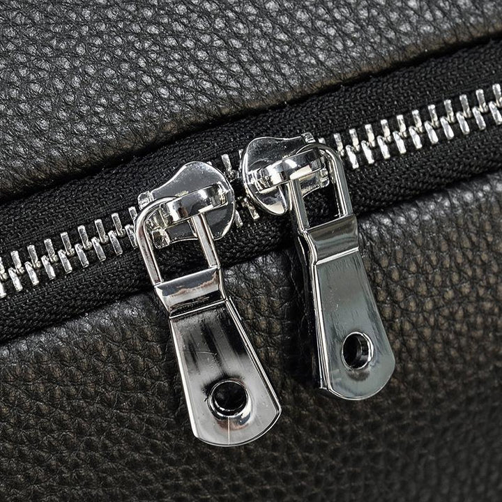 Carl - Black Leather Travel Tote