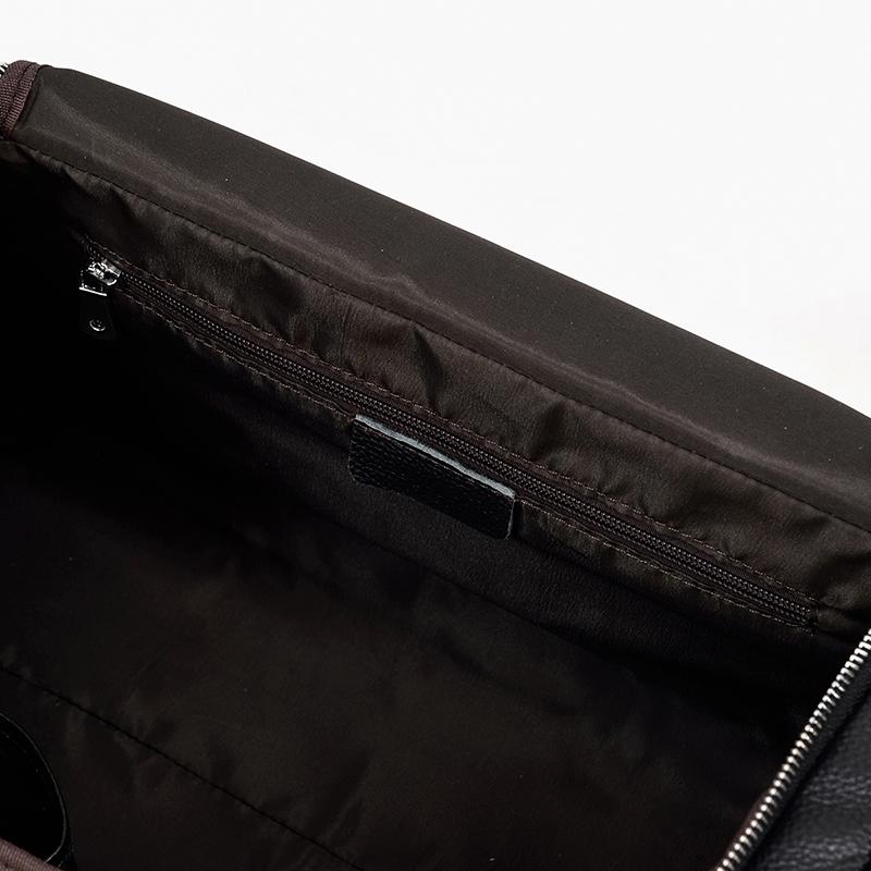 Carl - Black Leather Travel Tote