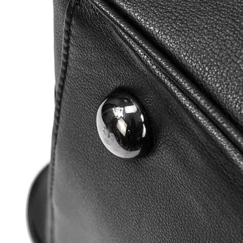 Lawrence - Black Leather Travel Bag