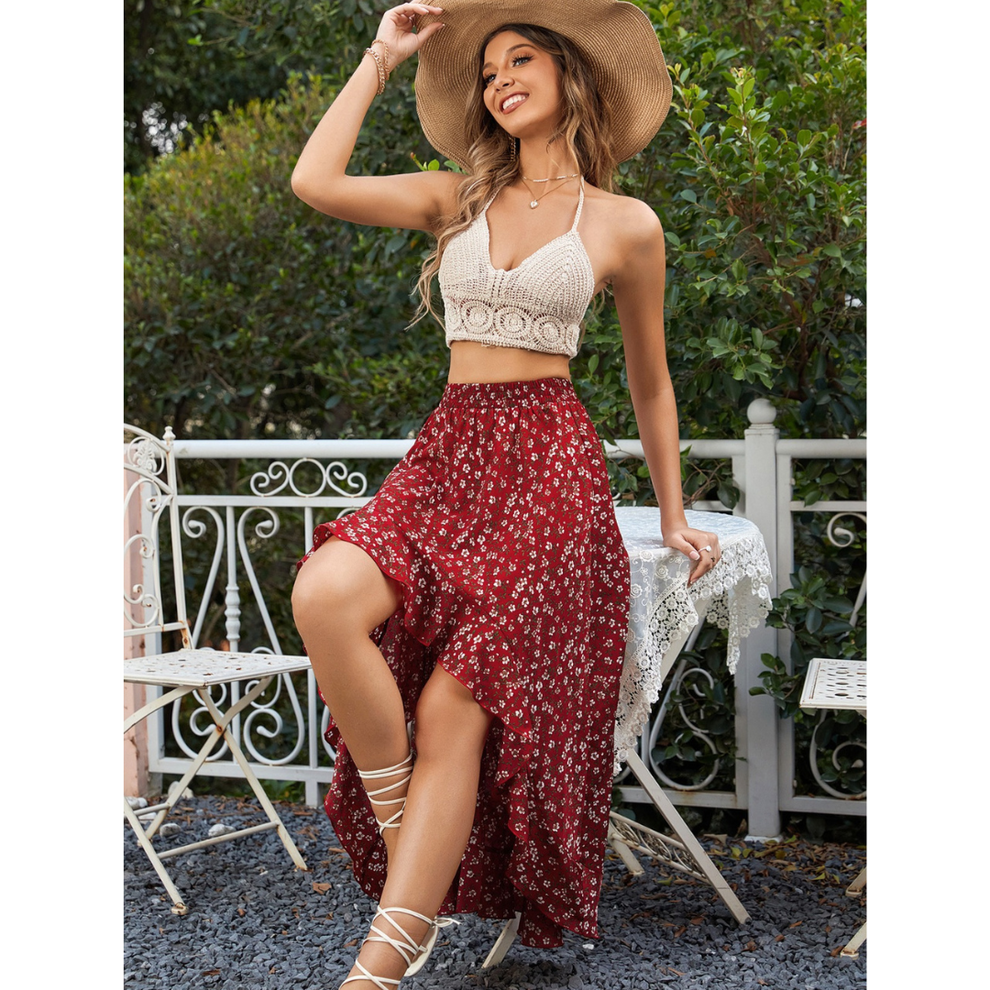 Hanessa™ - Flowy Leopard Skirt