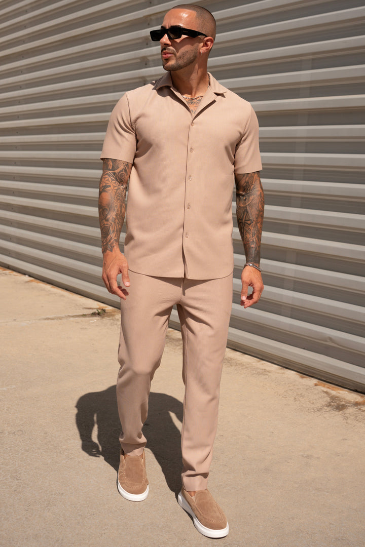 THE IBIZA SET - BLOUSE + PANTS - BEIGE