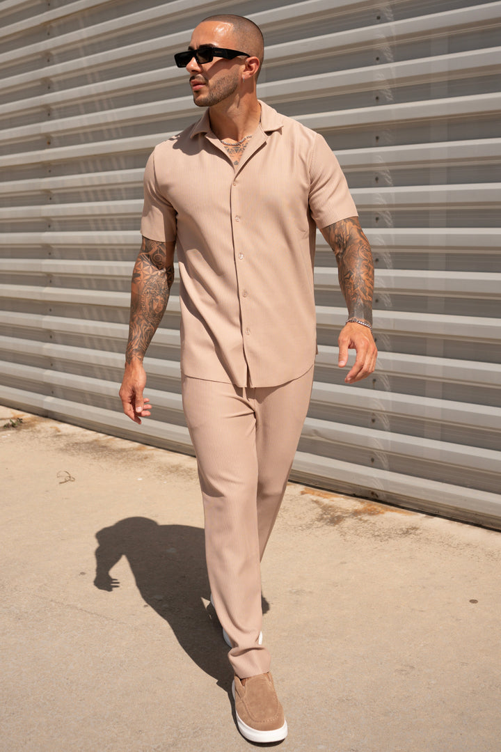 THE IBIZA SET - BLOUSE + PANTS - BEIGE