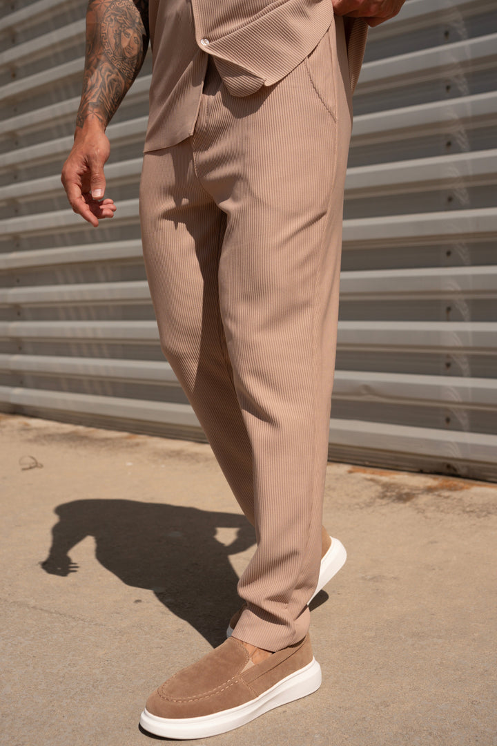 THE IBIZA SET - BLOUSE + PANTS - BEIGE