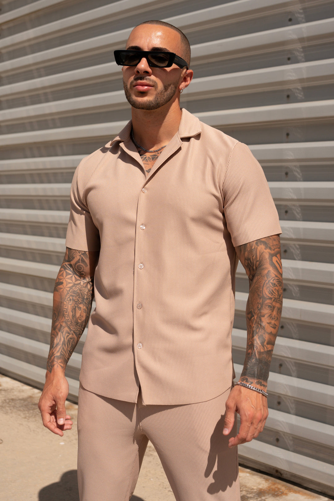 THE IBIZA SET - BLOUSE + PANTS - BEIGE