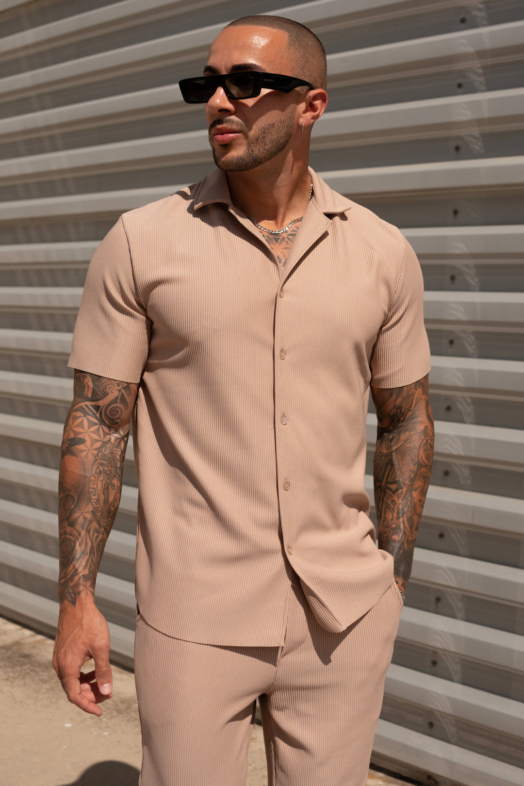 THE IBIZA SET - BLOUSE + PANTS - BEIGE