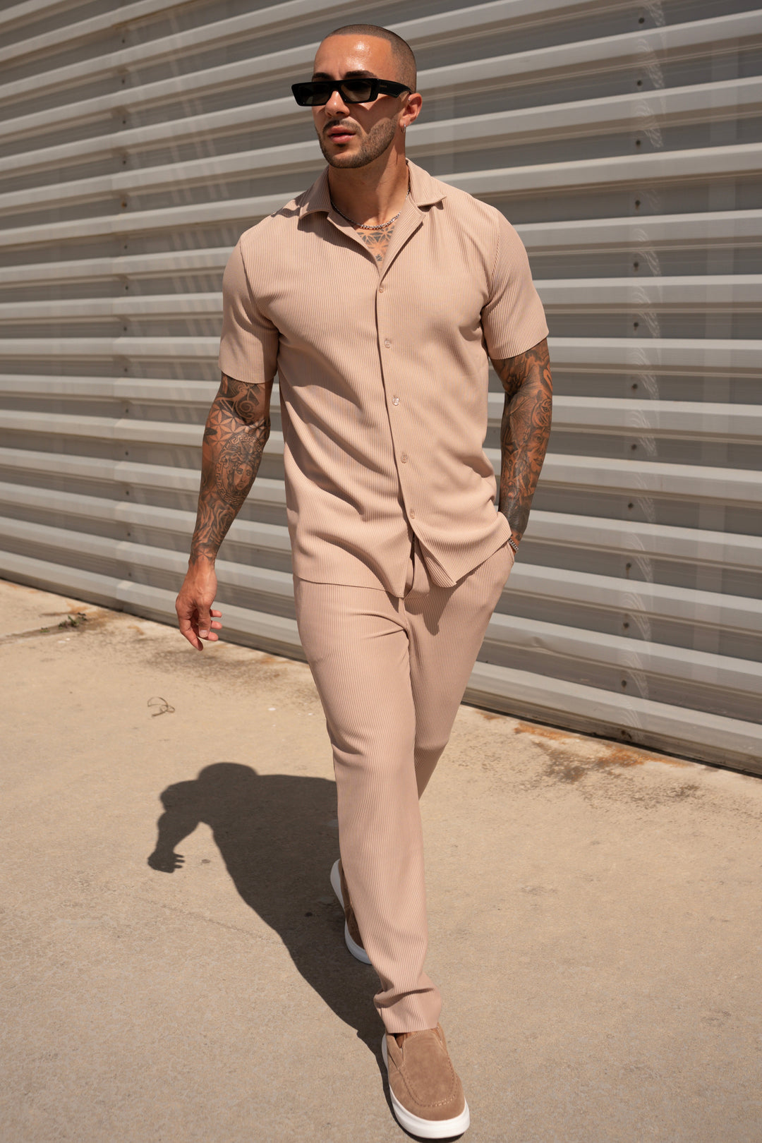 THE IBIZA SET - BLOUSE + PANTS - BEIGE