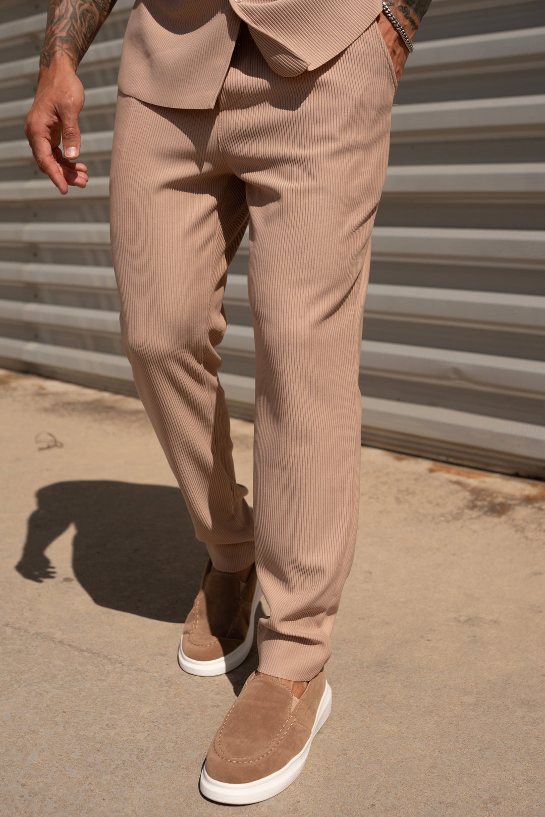 THE IBIZA SET - BLOUSE + PANTS - BEIGE