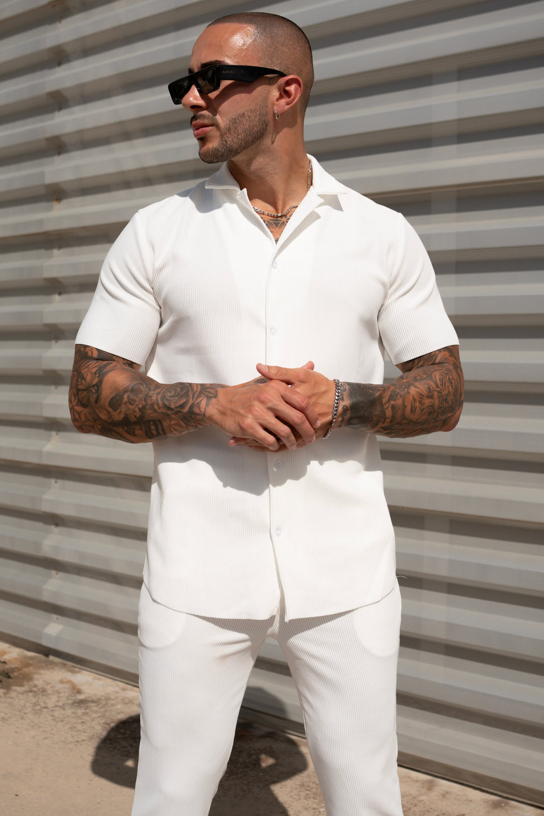 THE IBIZA SET - BLOUSE + PANTS - WHITE