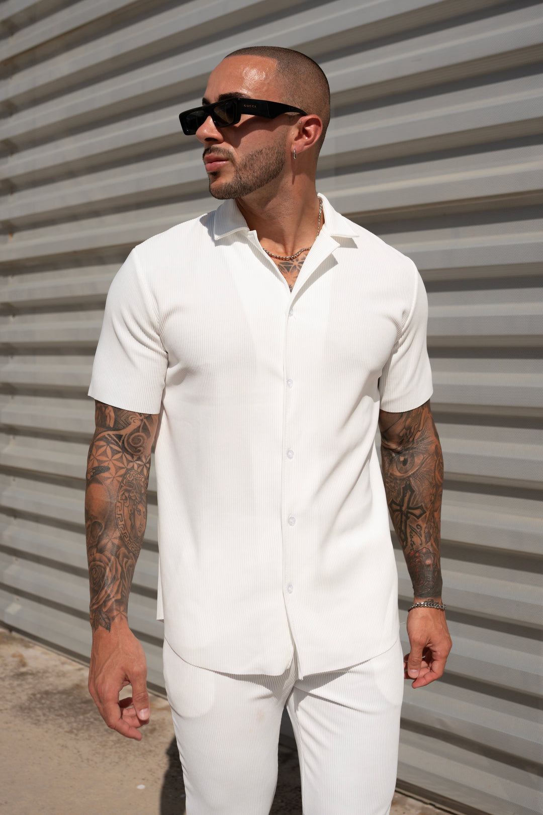 THE IBIZA SET - BLOUSE + PANTS - WHITE