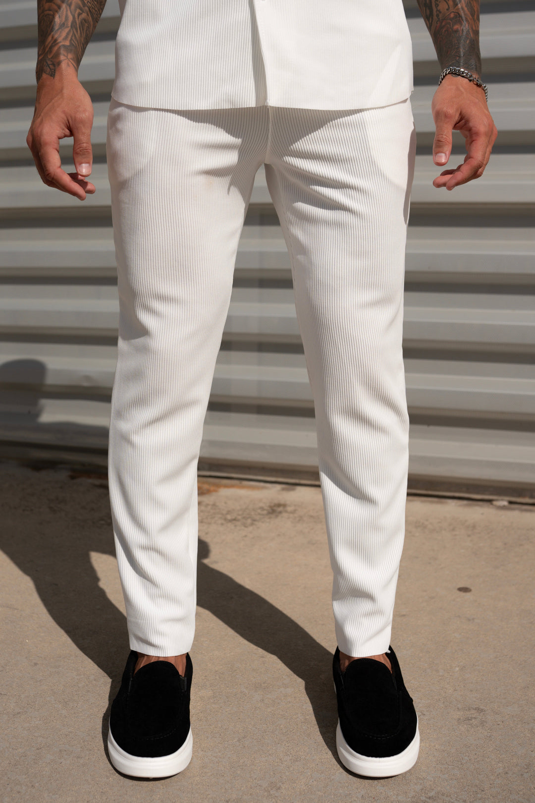 THE IBIZA SET - BLOUSE + PANTS - WHITE