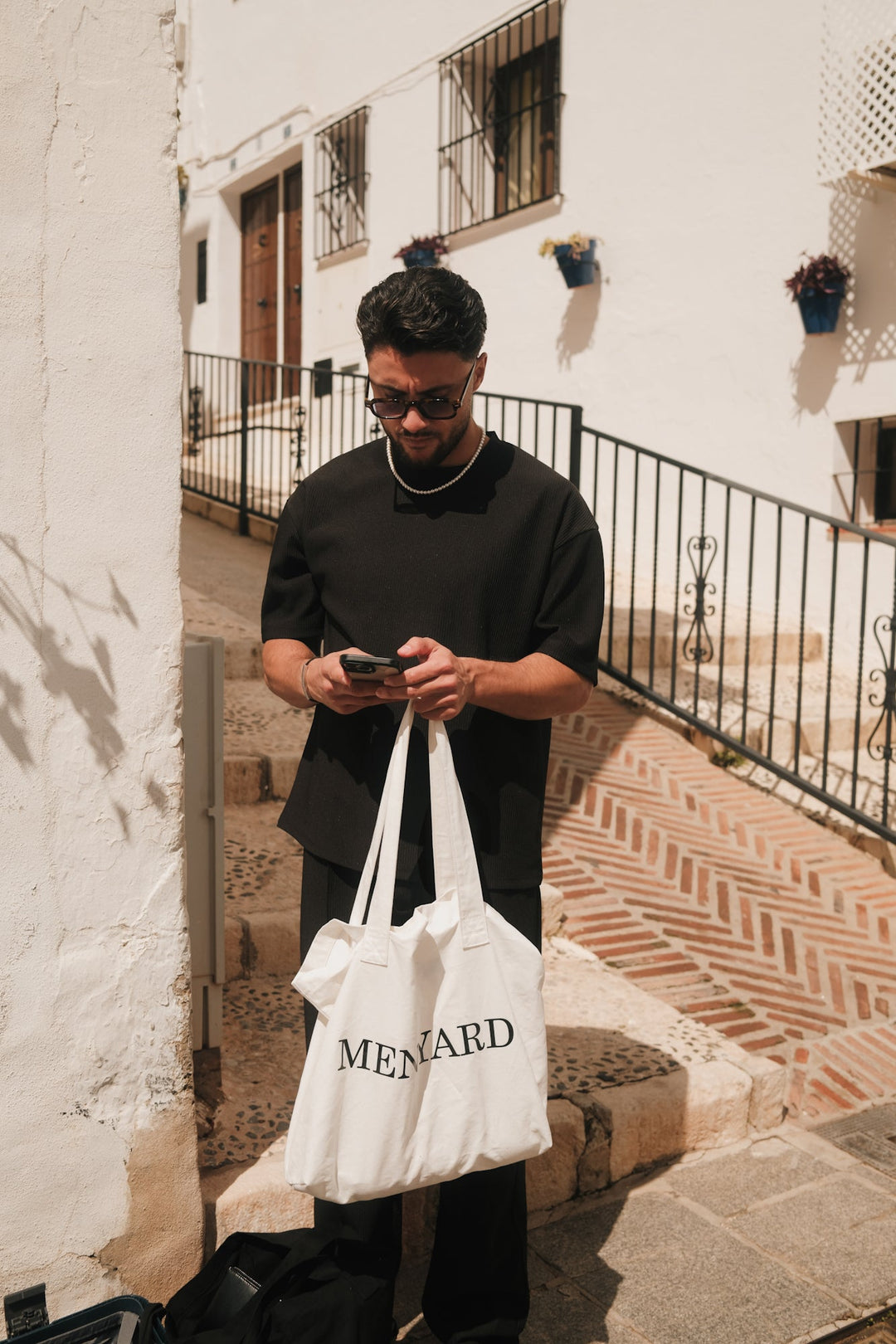 Santiago Ribbed T-Shirt - Black