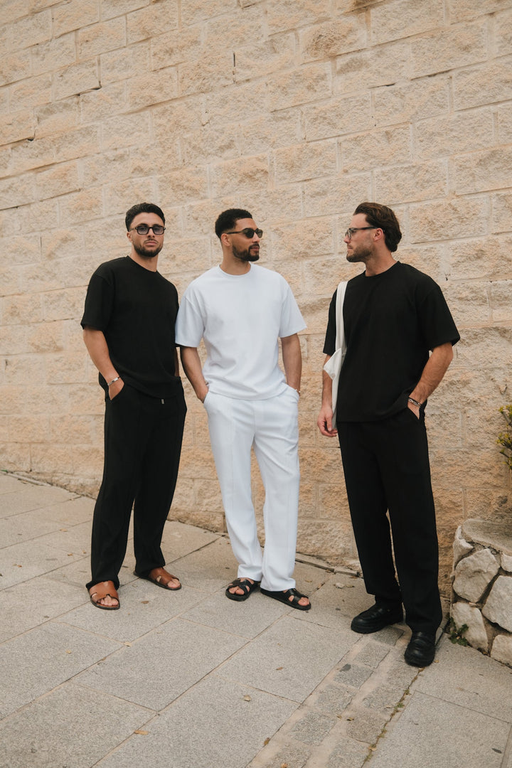 Santiago Ribbed T-Shirt - White