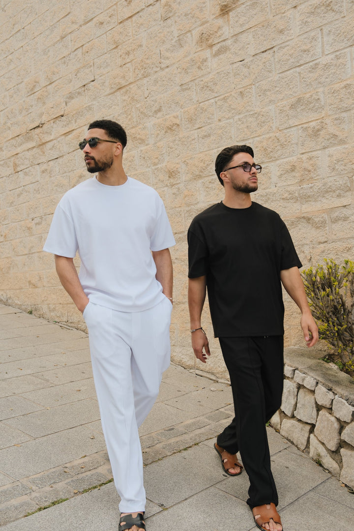 Santiago Ribbed T-Shirt - White
