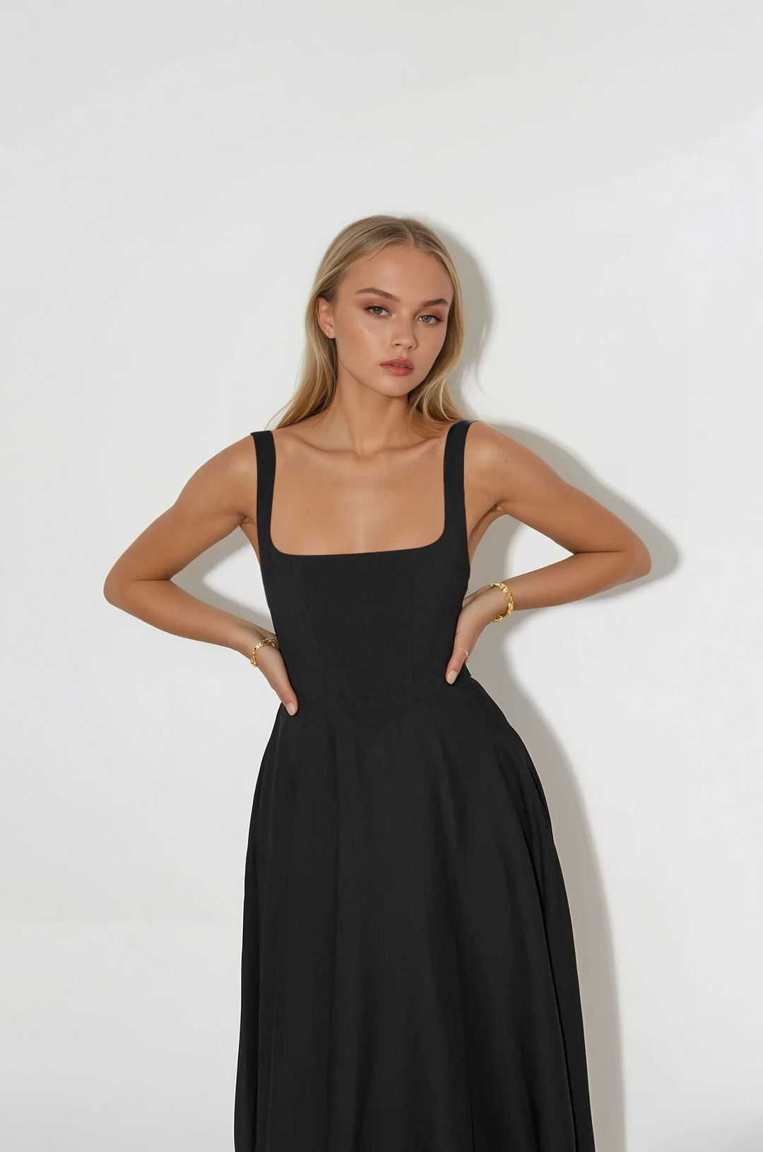 Mina - Long Dress with Adjustable Straps