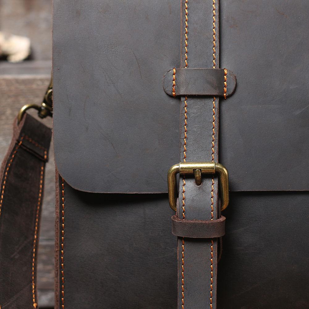 Jordan - Leather Courier Backpack