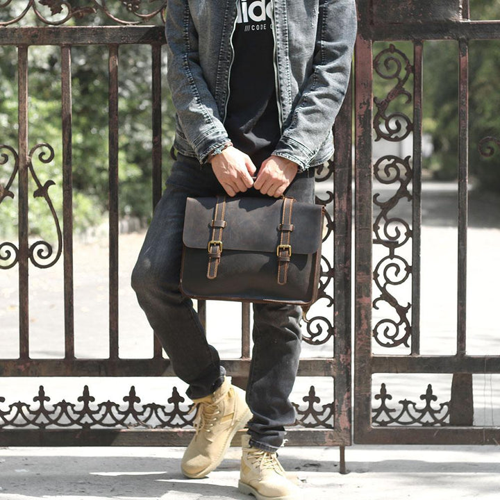 Jordan - Leather Courier Backpack