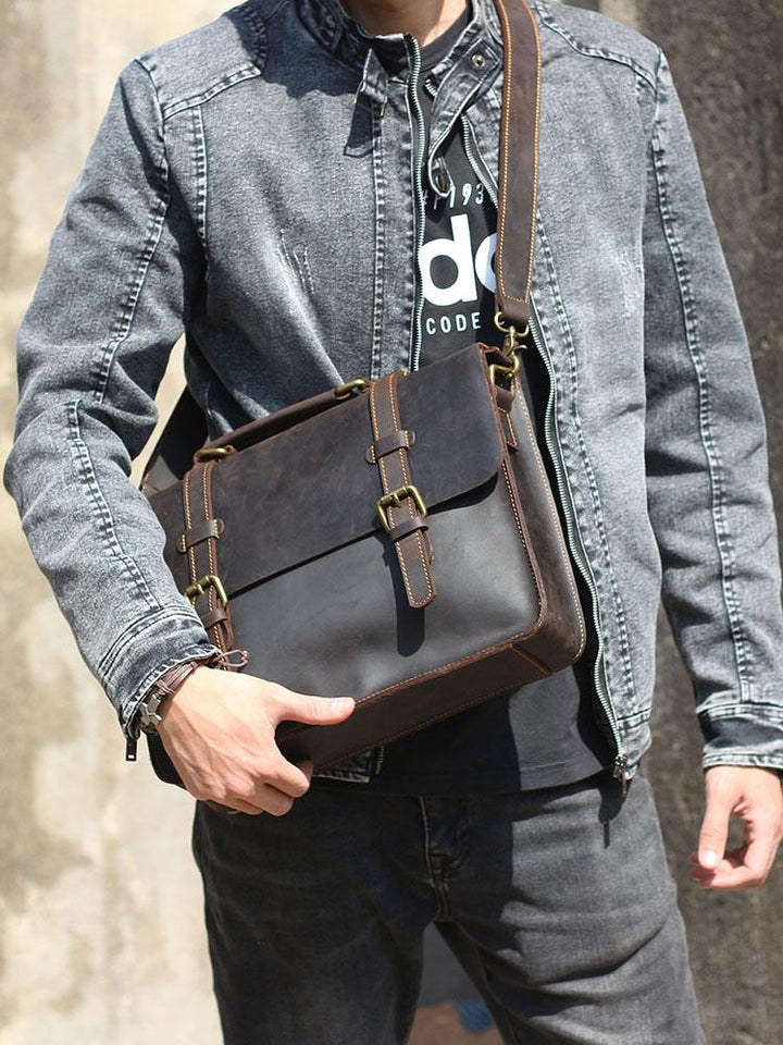 Jordan - Leather Courier Backpack