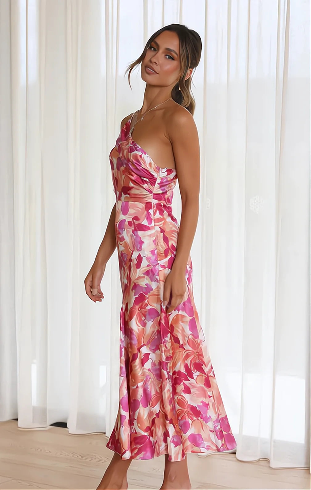 Celeste™ Floral Satin Dress