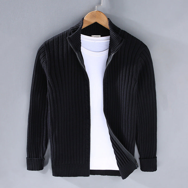 Jacob - Ribbed Zip Pullover Sweater