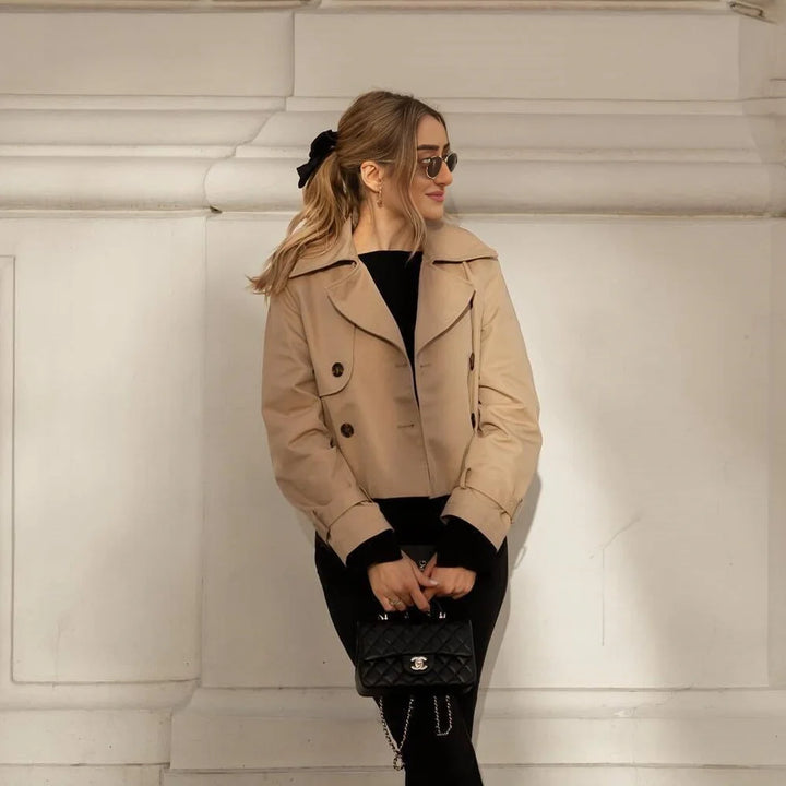 Women’s Vintage Cropped Trench Jacket