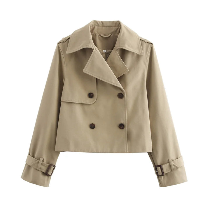 Women’s Vintage Cropped Trench Jacket