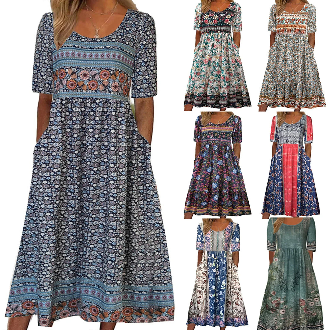 Solea – Bohemian Summer Dress Featuring Stunning Prints