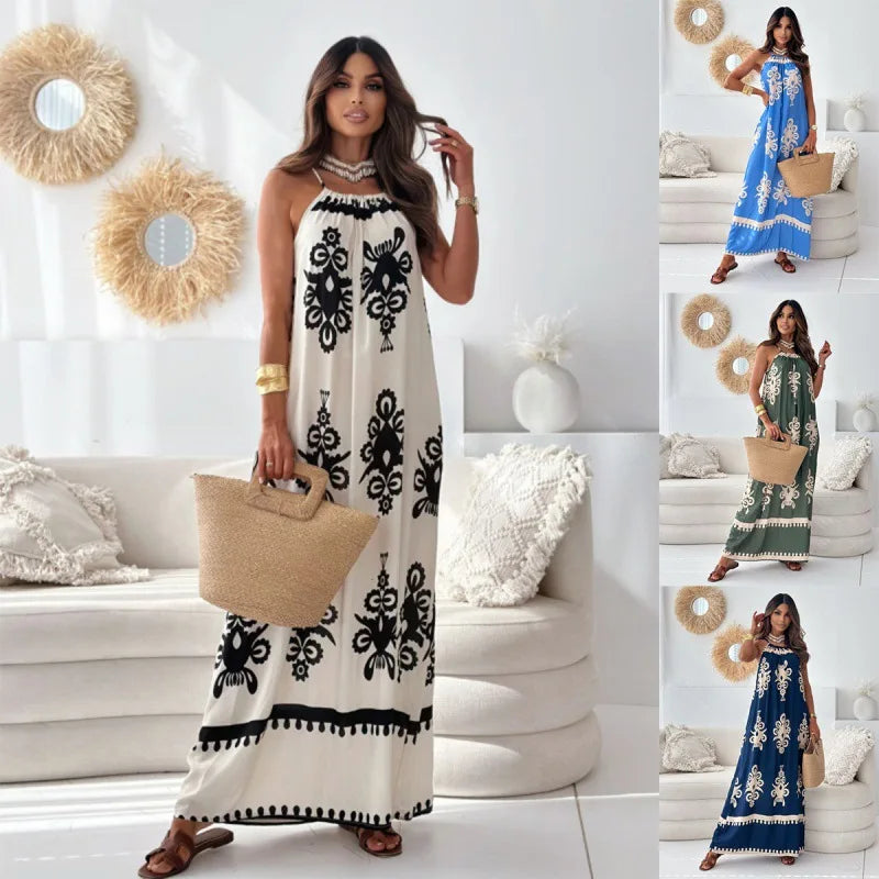 Rachel – Elegant Bohemian Maxi Dress