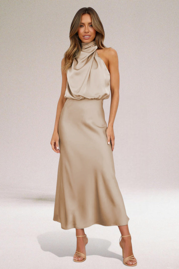 Safira® | Elegant Satin Glam Dress