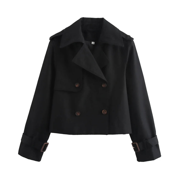Women’s Vintage Cropped Trench Jacket