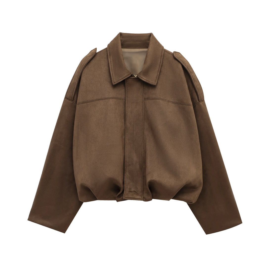 Women’s Suede Bomber Jacket